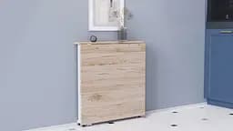 Стіл-книга трансформер Оріон 1 Ferrum-decor 750x810x730 Білий метал ДСП Дуб Сан-Марино 16 мм (FRD-104605) - мініатюра 3
