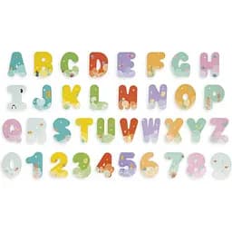 Набор для купания Janod Цифры и английские буквы 36 элементов J04709