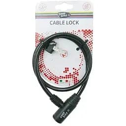 Велозамок Good Bike Safe тросовий Ø8 х 650 мм 2 ключа чорний