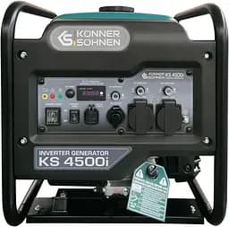 Генератор Інверторний KonnerSohnen KS 4500i, 230В, 4.5кВт, ручний стартер, 33кг / 3800 Вт / Бензин (KS4500I) - мініатюра 2