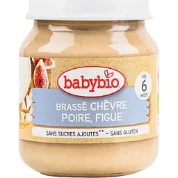 Органічне молочне пюре Babybio з козячого молока з грушею та інжиром 130 г