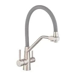 Змішувач для кухні Mixxus із сірим силіконовим виливом FUL-021 (MI6020)