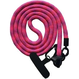 Шнур на плечо для ношения смартфона 120см с карабином + держатель для чехлов (универсальный) фиолетовый