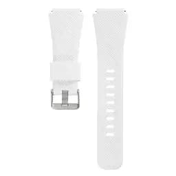 Силіконовий ремінець Watchbands для Samsung Galaxy Watch 46mm Silver Samsung Gear S3 - білий (WB001WHITE46) - мініатюра 2
