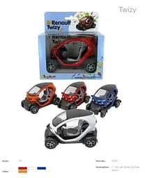 Металевий інерційний електромобіль Renault Twizy 5" (В асортименті) - мініатюра 3