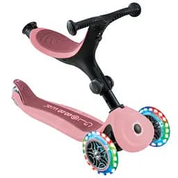Самокат Globber Go Up Active Lights 360 колеса світяться до 20/50кг від 1 року пастельно-рожевий (749-310) - мініатюра 15