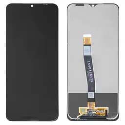 Дисплей для Samsung A315 Galaxy A31, чорний, без рамки, Оригінал (переклеєне скло)
