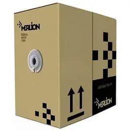 Кабель мережевий Merlion FTP 305м КНПЭп (4x2x0,5) 4Р 24AWG [СCA] cat.5e, зовнішнй, др (03504)