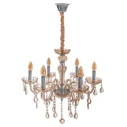 Люстра свічка Brille підвісна кришталева E14 40W CH (BCL-684S/6)