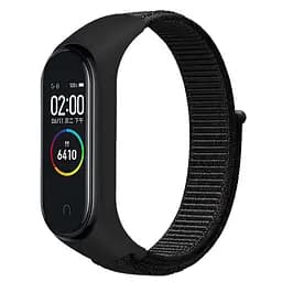 Ремінець Nylon New для Xiaomi Mi Band 3/4/5/6/7 Black