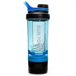 Шейкер Casno 600 мл +150 мл Blue/Black