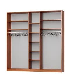 Шафа-купе тридверна MebelStar Стандарт AL 2ДСП/Дзеркало 230x60x240 см Дуб сонома (MBS-1845) - мініатюра 2