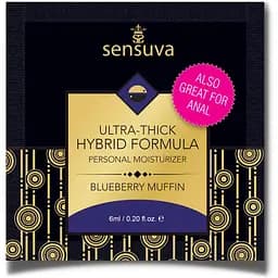 Пробник густої змазки Sensuva - Ultra-Thick Hybrid Formula Blueberry Muffin (6 мл)