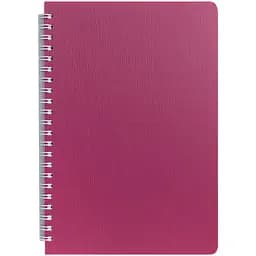 Зошит Buromax Bark на пружині В5, 60 аркушів малиновий (BM.24554154-29)