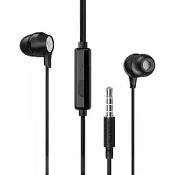 Навушники вакуумні з еластичним кабелем Borofone Bm28 Jack 3.5 чорні 6931474701732