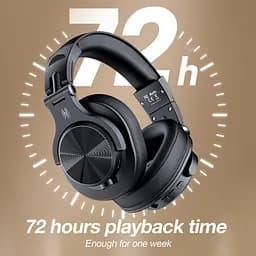 Гарнітура OneOdio Fusion A70, Bluetooth+3,5мм/6,35мм, Black - мініатюра 5