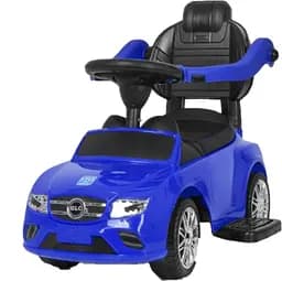 Машинка-каталка зі штовхачем Bambi M 3902L-4 синя