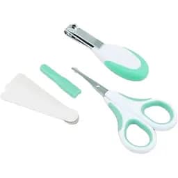 Набор по уходу за ребенком Nuvita, с безопасными ножницами, 0+ мес., зеленый (NV1138COOLGREEN)
