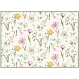 Коврик для сушки посуды Ardesto Spring Flowers белый 38 x 51 см (ART17FL)