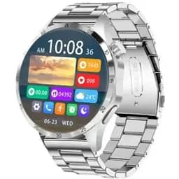 Смарт-годинник Lemfo LT09 сталевий ремінець silver silver (16367)