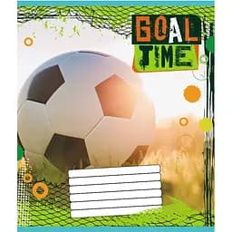 Зошит учнівський "М'яч" Leader 012-510027C-2 в косу лінію, 12 аркушів