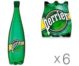 Perrier, 1 л, Упаковка 6 шт., Пер'є, Вода мінеральна газована, ПЕТ