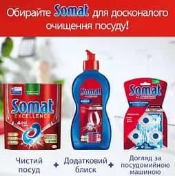 Капсули Somat Exellence для машинного миття посуду, 56 шт. - мініатюра 7