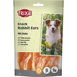 Лакомство для собак Trixie Premio Rabbit Ears с кроличьими ушами и филе курицы 80 г