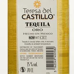 Текіла Teresa del Castillo Oro, 35%, 0,7 л - мініатюра 3