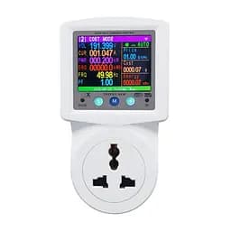 Розумна розетка з реле контролю напруги, струму, потужності з Wi-Fi (Tuya) TOMZN TOVPD1-SKW Universal+EU 16A, моніторинг енергоспоживання (51-00125)