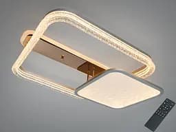 Люстра стельова LED з пультом золото 115 Вт 20 м²