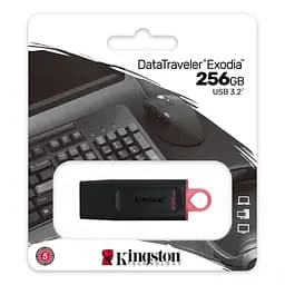 Флеш пам'ять USB Kingston DataTraveler Exodia 256 ГБ Black/Pink - мініатюра 3