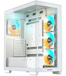 Корпус Gigabyte C500 Panoramic Stealth из закаленного стекла BTF, белый (GB-C500PI ST WHITE) без блока питания