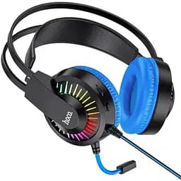 Навушники з мікрофоном Hoco W105 Joyful gaming headphones Blue - мініатюра 2
