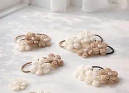 Набір гумок для волосся з об'ємними кольорами та паєтками 20 шт