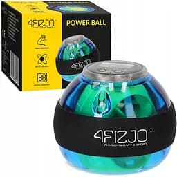 Тренажер для кисті та зап'ятстя 4Fizjo Power Ball гіроскопічний Blue/Yellow (P-5905973402224)