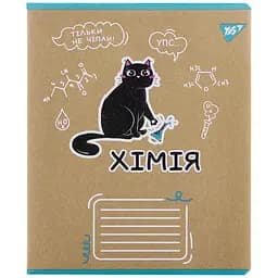 Тетрадь Yes Химия Black cat для записей А5, 48 листов светло-коричневая (767468)
