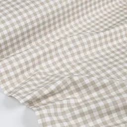 Простирадло Cosas на резинці 90х200 beige check, мигдаль (BeigeCheck_90x200x20) - мініатюра 4