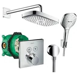 Душова система Hansgrohe Raindance Select E/ShowerSelect 27296000, Хром