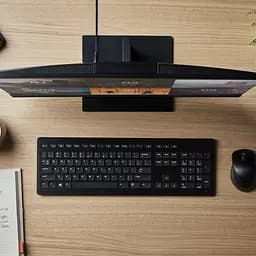 Комп'ютер персональний моноблок HP ProOne 440-G9 23.8 'FHD IPS AG Intel i3-13100T 8GB F512GB ODD UMA WiFi кл+м 3р Win11P чорний (935Y7EA) - мініатюра 2