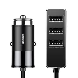 Автомобільний зарядний пристрій Baseus Enjoy Together 4-in-1 Black CCTON-01 - мініатюра 2