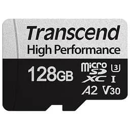 Карта пам'яті Transcend 128GB microSDXC class 10 UHS-I U3 A2 340S (TS128GUSD340S)
