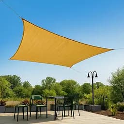 Тент навес затеняющий квадратный 3х3м Оксфорд (Бежевый)