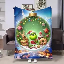 Плед 3D Грінч Маленький 4279_B 17734 135х160 см