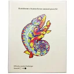 Деревянные пазлы Животные Bambi MD 2842 размер А-5 Хамелеон