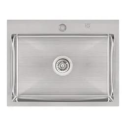 Кухонна мийка Lidz H5845 Brush 3.0/1.0 мм (LIDZH5845BRU3010), Нержавіюча сталь