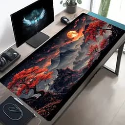 Килимок для миші та клавіатури "Amazing Japan " 90×40 см, Чорний