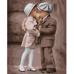 Картина по номерам Ideyka Первая роза KHO4833 40х50 см