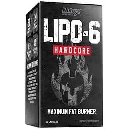 Жиросжигатель Nutrex Research Lipo-6 Hardcore, 60 капсул