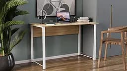 Комп'ютерний стіл Ferrum-decor Курт 75x100x70 білий ДСП Дуб Сонома 16мм (FRD-102227)